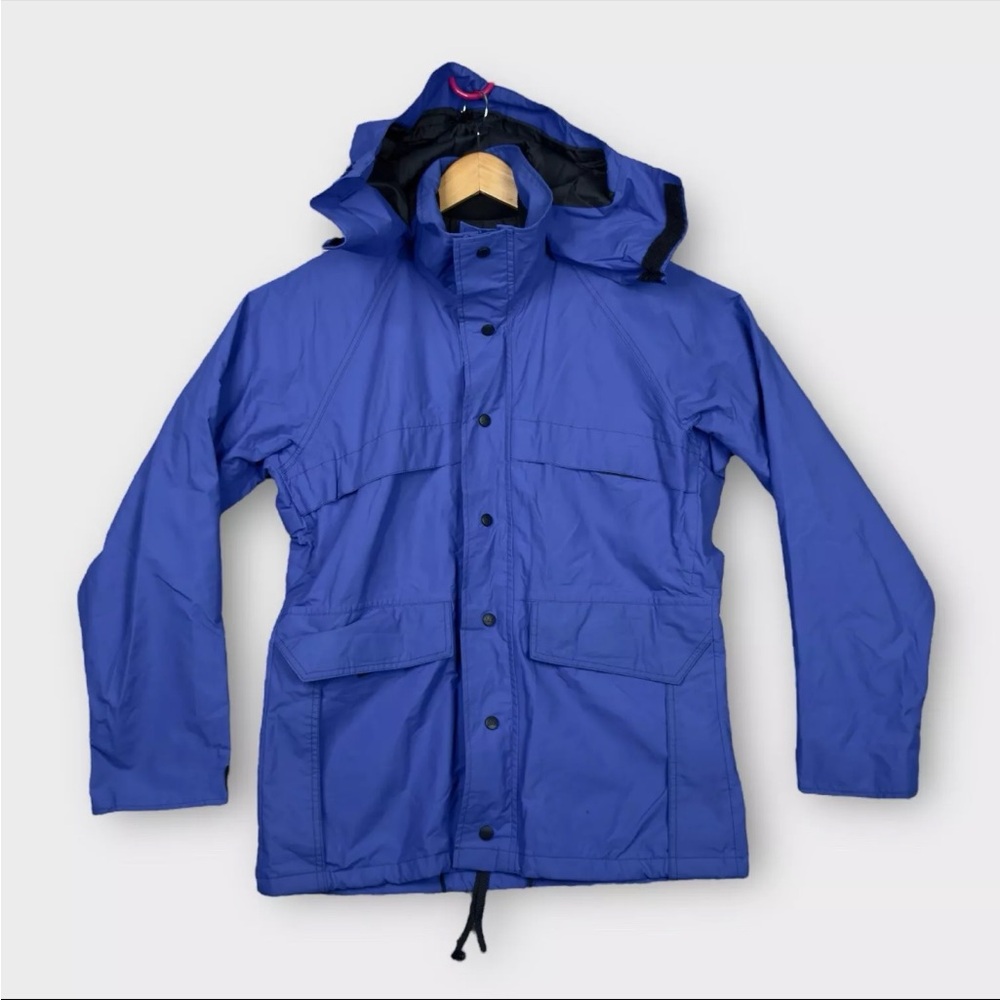 Vintage REI GORE-TEX Nylon Rain Shell Jacket Size Small Blue Windbreaker